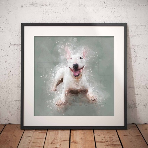 English bull terrier print - english,