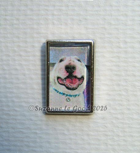 English bull terrier dog - bull, art